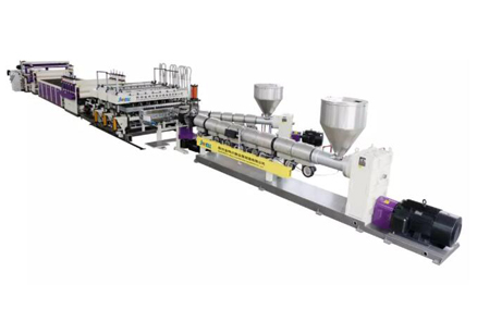 CHINAPLAS2019 Excellent Equipment--One Mold Double Outlet PP Hollow Building Template Production Line